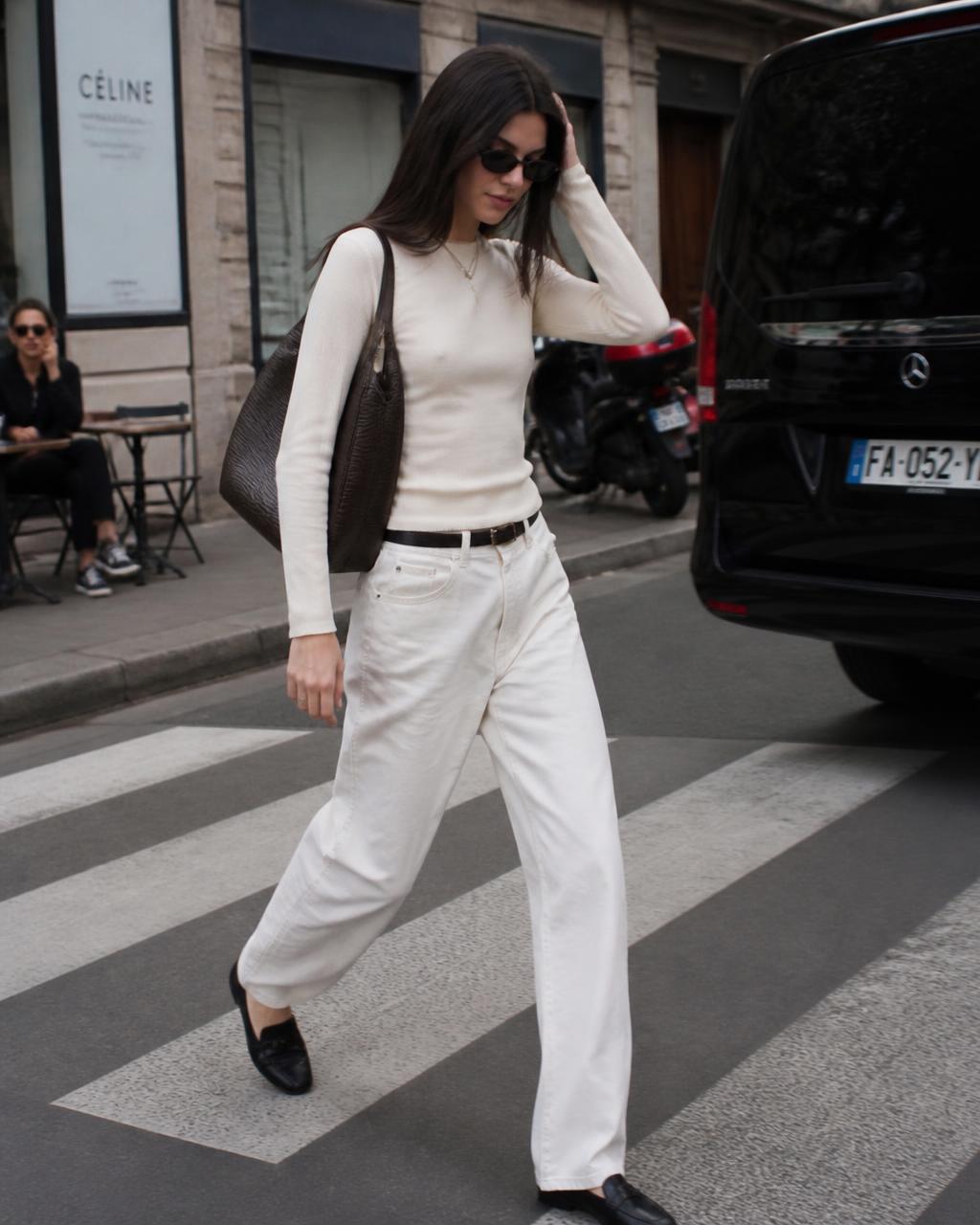 Model off-duty street style photo